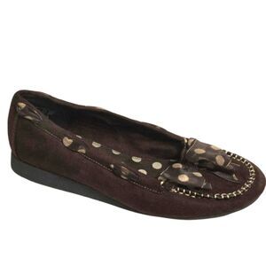 American Eagle Outfitters Brown Moccasin Bow Shoes